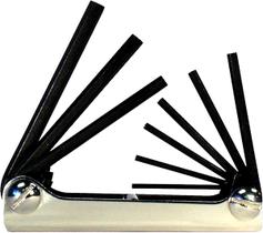 Conjunto SAE dobrável de 9 peças com alça de aço Wrench Eklind Tool 20912 Conjunto SAE dobrável de 9 peças com alça de aço Wrench Eklind Tool 20912