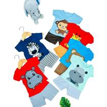 Conjunto Safari kit com 6 peças Camisa e Shorts