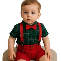 Conjunto Safari Natal Menino Festa Infantil Temático Suspens