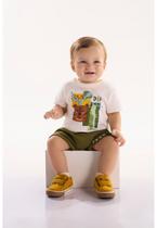Conjunto Safari para Bebê Menino com Camiseta e Short Três e Já