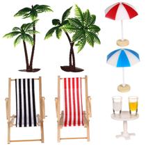 Conjunto SAFIGLE, modelo, mini guarda-chuva, palmeira, casa de bonecas, decalque de verão, ornamento de jardim de fadas, brinquedos de praia, decoração de micropaisagem de praia, decalque de paisagem de casa de bonecas, artesanato, plástico, miniatura Conjunto SAFIGLE, modelo, mini guarda-chuva, palmeira, casa de bonecas, decalque de verão, ornamento de jardim de fadas, brinquedos de praia, decoração de micropaisagem de praia, decalque de paisagem de casa de bonecas, artesanato, plástico, miniatura