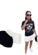 Conjunto Saia Balonê Moda Feminina Tendência Blogueira Minimalista Fashion