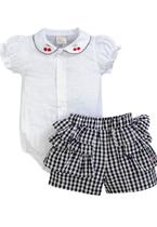 Conjunto Saia Body Menina Estampado Anjos Baby