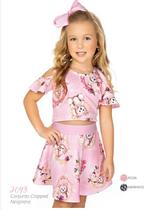 Conjunto Saia Croped Urso Conjunto Saia Croped Urso
