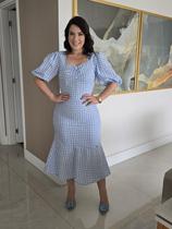 Conjunto saia e blusa em lese de algodão todo forrado moda evangelica
