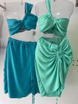 Conjunto saia e croped