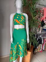 Conjunto saia envelope com cropedi Conjunto saia envelope com cropedi