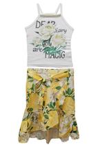 Conjunto Saia Longa Amarelo Pituchinhus