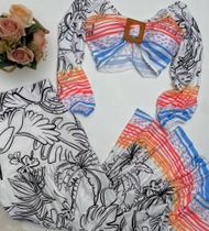 Conjunto saia longa com croped