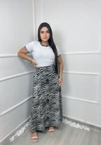 Conjunto Saia Longa Zebra Moda Evangélica Feminina