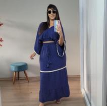 Conjunto saia mais cropped Tam:unico