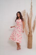 Conjunto Saia Midi Com Brilho Cropped Com Ajuste Verão