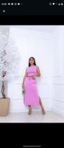 Conjunto saia midi com cropped viscolycra Conjunto saia midi com cropped viscolycra