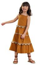 Conjunto Saia Midi Menina Terracota Nanai