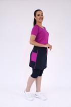 Conjunto Saia short Com Bolso + Blusa Roupa Fitness Evangélica