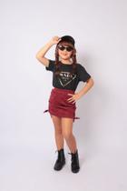 Conjunto saia tweed