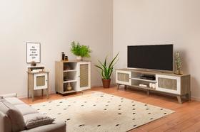 Conjunto Sala Charlotte: Rack 4525+ Mesa 4519+ Buffet 4521 Conjunto Sala Charlotte: Rack 4525+ Mesa 4519+ Buffet 4521