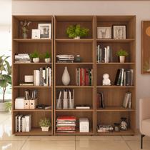Conjunto Sala de Estar: 3 Estantes Multy 4624 Conjunto Sala de Estar: 3 Estantes Multy 4624