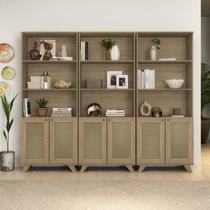 Conjunto Sala de Estar: 3 Estantes Trama - ARTELY Conjunto Sala de Estar: 3 Estantes Trama - ARTELY