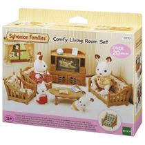 Conjunto sala de estar confortável sylvanian families (5339p) - epoch magia