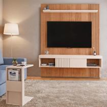 Conjunto Sala de Estar Painel Moon 1.5 + Mesa Book Caemmun