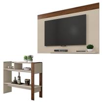 Conjunto Sala de Estar Painel Para TV Aparador Malha Caemmun