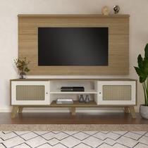 Conjunto Sala de Estar: Rack Charlotte + Painel Slim Conjunto Sala de Estar: Rack Charlotte + Painel Slim