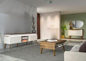 Conjunto Sala de Estar: Rack + Mesa de Centro + Buffet