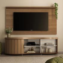 Conjunto Sala de Estar: Rack Treviso 4699 + Painel Slim 4744