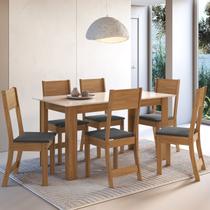 Conjunto Sala de Jantar 1 Mesa 6 Cadeiras Versalhes