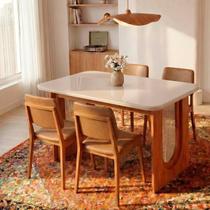 Conjunto Sala de Jantar 1 Mesa Retangular Tali 130cm 4 Cadeiras Miriti CabeCasa MadeiraOriginals Conjunto Sala de Jantar 1 Mesa Retangular Tali 130cm 4 Cadeiras Miriti CabeCasa MadeiraOriginals