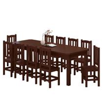Conjunto Sala de Jantar 220x88 Com 10 Cadeiras Diamante - NEMARGI