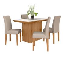 Conjunto Sala De Jantar 4 Cadeiras Cinamomo Meli Conjunto Sala De Jantar 4 Cadeiras Cinamomo Meli