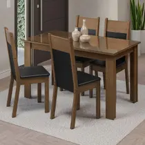 Conjunto Sala De Jantar 4 Cadeiras Eloá Madesa