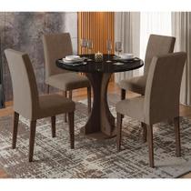 Conjunto Sala De Jantar 4 Cadeiras Pérsia Imbuia Conjunto Sala De Jantar 4 Cadeiras Pérsia Imbuia