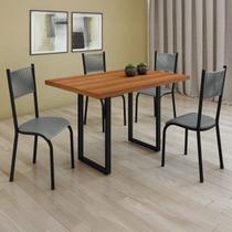 Conjunto Sala de Jantar 4 Lugares Retangular Mesa 115x70cm Mariana Conjunto Sala de Jantar 4 Lugares Retangular Mesa 115x70cm Mariana
