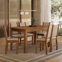 Conjunto Sala de Jantar 6 Cadeiras Bellagio Poliman Conjunto Sala de Jantar 6 Cadeiras Bellagio Poliman
