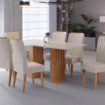Conjunto Sala de Jantar 6 Cadeiras Fran
