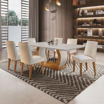 Conjunto Sala de Jantar 6 Cadeiras Kate Yescasa Conjunto Sala de Jantar 6 Cadeiras Kate Yescasa
