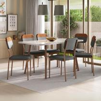 Conjunto Sala de Jantar 6 Cadeiras Sonare Carraro Conjunto Sala de Jantar 6 Cadeiras Sonare Carraro