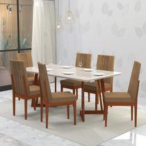 Conjunto Sala De Jantar 6 Lugares Madeira Eucalipto Safira Conjunto Sala De Jantar 6 Lugares Madeira Eucalipto Safira