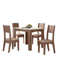 Conjunto Sala de Jantar Alice 1,10 com 4 Cadeiras Amend 51C