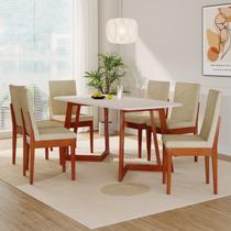 Conjunto Sala de Jantar Califórnia 6 Lugares Retangular Madeira Maciça Dakota Conjunto Sala de Jantar Califórnia 6 Lugares Retangular Madeira Maciça Dakota