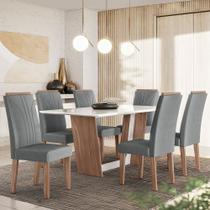Conjunto sala de jantar canada 1,56 com 6 cadeiras amend 03a