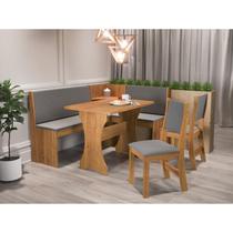 Conjunto Sala de Jantar Canto Alemão Rock com 2 Cadeiras Sol Conjunto Sala de Jantar Canto Alemão Rock com 2 Cadeiras Sol