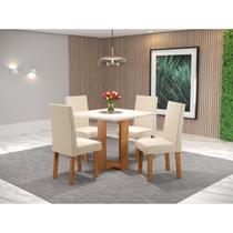 Conjunto Sala de Jantar Chiara Quadrada com 4 Cadeiras Vênus