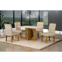 Conjunto Sala de Jantar com 04 cadeiras Lorena Plus Leifer