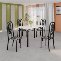 Conjunto Sala de Jantar com 4 Cadeiras Lara