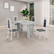 Conjunto Sala de Jantar com 4 Cadeiras Lara