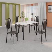Conjunto Sala de Jantar com 4 Cadeiras Lara Conjunto Sala de Jantar com 4 Cadeiras Lara